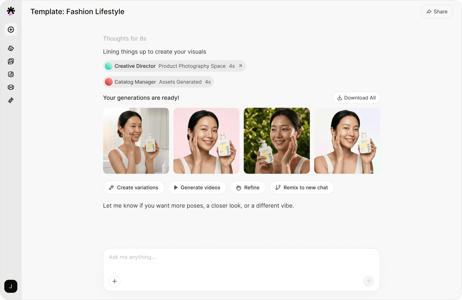 Cowork interface showing creative collaboration